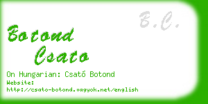 botond csato business card