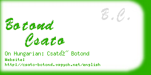 botond csato business card